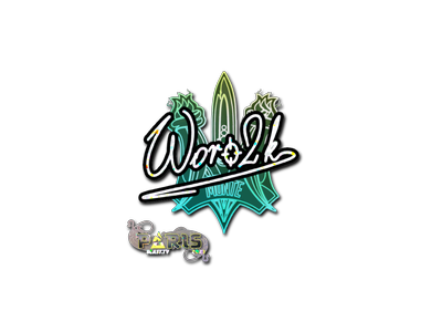 Наліпка | Woro2k (сяйниста) | Париж 2023