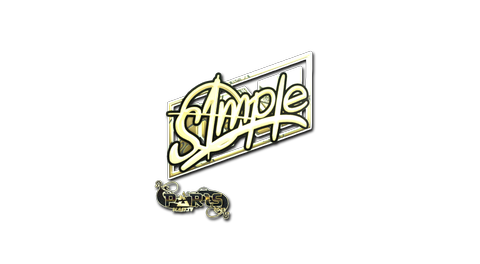 Sticker | s1mple (Gold) | Paris 2023
