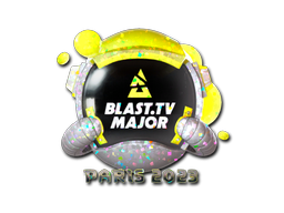 Primary image of skin Sticker | BLAST.tv (Glitter) | Paris 2023