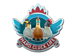 Sticker | Hard Cluck Life(Foil)