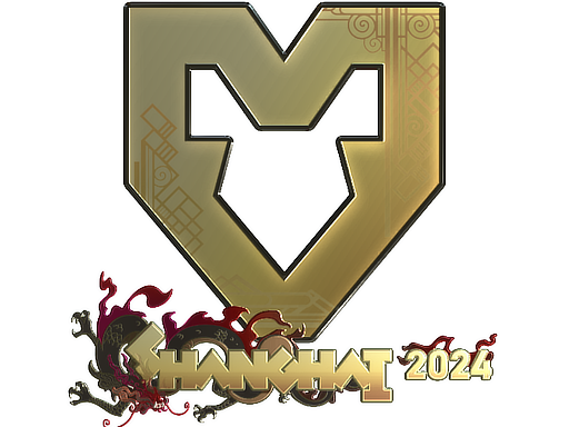 Sticker | MOUZ (Gold) | Shanghai 2024/20fx20