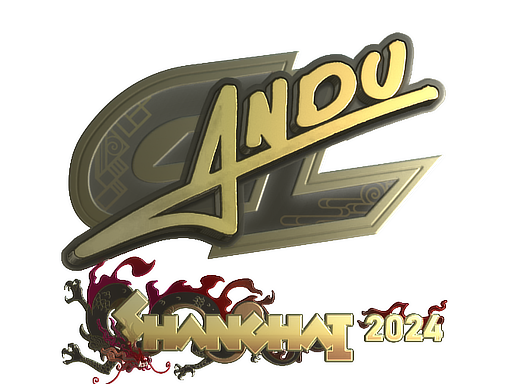 Sticker | aNdu (Gold) | Shanghai 2024