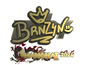 Sticker | brnz4n (Gold) | Shanghai 2024