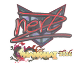 Наклейка | NertZ (голографическая) | Шанхай-2024