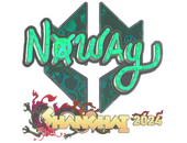 Наклейка | noway (голографическая) | Шанхай-2024
