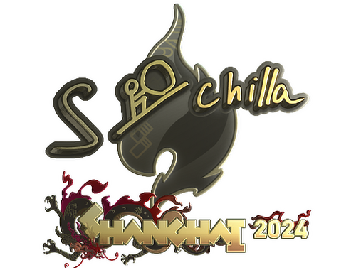 Pegatina | s-chilla (dorada) | Shanghái 2024