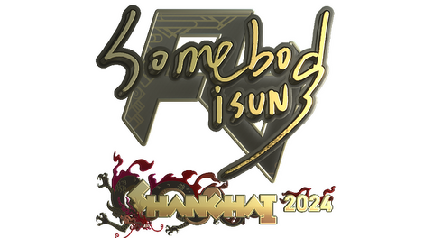 Sticker | somebody (Gold) | Shanghai 2024