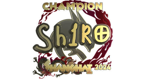 Sticker | sh1ro (Gold, Champion) | Shanghai 2024