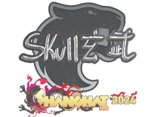 Sticker | skullz (Glitter) | Shanghai 2024