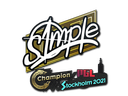 Sticker | s1mple | Stockholm 2021