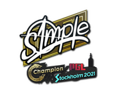 Sticker | s1mple | Stockholm 2021