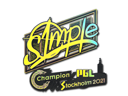 Sticker | s1mple (Holo) | Stockholm 2021/20fx20