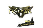 Sticker | refrezh (Gold) | Stockholm 2021