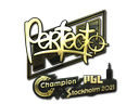 Sticker | Perfecto (Gold) | Stockholm 2021