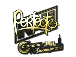 Sticker | Perfecto (Gold) | Stockholm 2021/20fx20