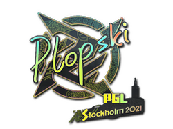 Sticker | Plopski | Stockholm 2021