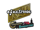 Sticker | electroNic | Stockholm 2021/20fx20