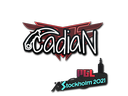 Sticker | cadiaN | Stockholm 2021/20fx20