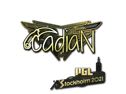 Sticker | cadiaN (Gold) | Stockholm 2021/20fx20