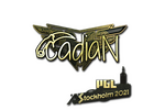 Sticker | cadiaN (Gold) | Stockholm 2021