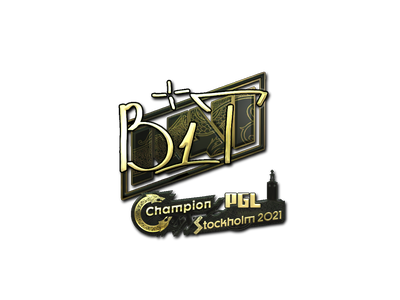 Sticker | b1t (Gold) | Stockholm 2021