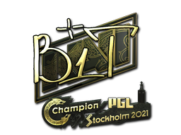 Sticker | b1t (Gold) | Stockholm 2021