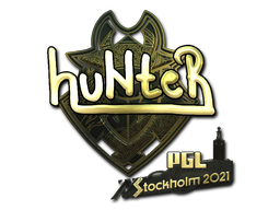 Sticker | huNter- (Gold) | Stockholm 2021