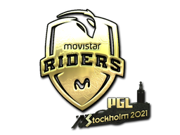 Sticker | Movistar Riders (Gold) | Stockholm 2021