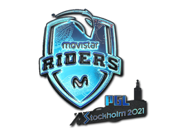 Sticker | Movistar Riders (Holo) | Stockholm 2021 image