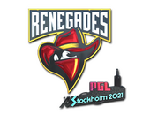 Наклейка | Renegades (металлическая) | Стокгольм-2021
