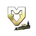 Sticker | MOUZ (Gold) | Stockholm 2021