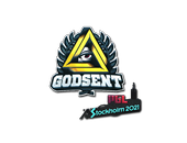 Sticker | GODSENT (Foil) | Stockholm 2021