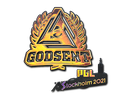 Наклейка | GODSENT (голографическая) | Стокгольм 2021