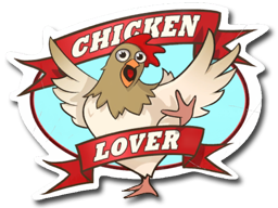 Naklejka | Miłośnik kurczaków