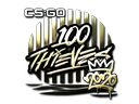 Sticker | 100 Thieves (Gold) | 2020 RMR