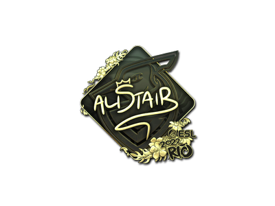 Sticker | aliStair (Gold) | Rio 2022