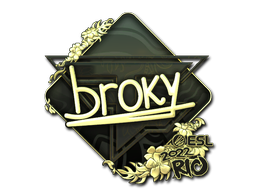 Sticker | broky (Gold) | Rio 2022