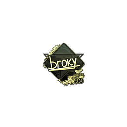 Sticker | broky (Gold) | Rio 2022