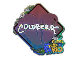 Sticker | coldzera (Glitter) | Rio 2022