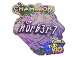 Sticker | n0rb3r7 (Champion) | Rio 2022/20fx20