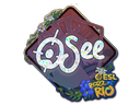 Sticker | oSee (Glitter) | Rio 2022