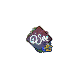 free cs2 skins Sticker | oSee (Glitter) | Rio 2022