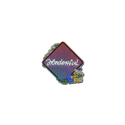 Sticker | w0nderful (Glitter) | Rio 2022