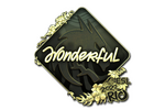 Sticker | w0nderful (Gold) | Rio 2022