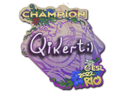 Sticker | qikert (Champion) | Rio 2022/20fx20