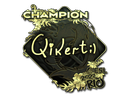 Sticker | qikert (Gold, Champion) | Rio 2022