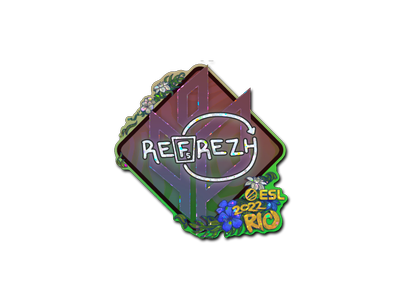 Aufkleber | refrezh (Glitzer) | Rio 2022