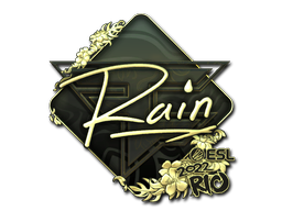 Sticker | rain (Gold) | Rio 2022