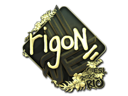 Sticker | rigoN (Gold) | Rio 2022