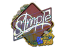 Sticker | s1mple (Glitter) | Rio 2022